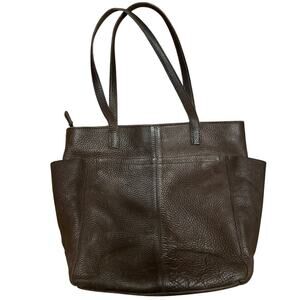 Duluth Lifetime Leather Tote Bag | Rugged, Full-Grain Thick Leather, Durable